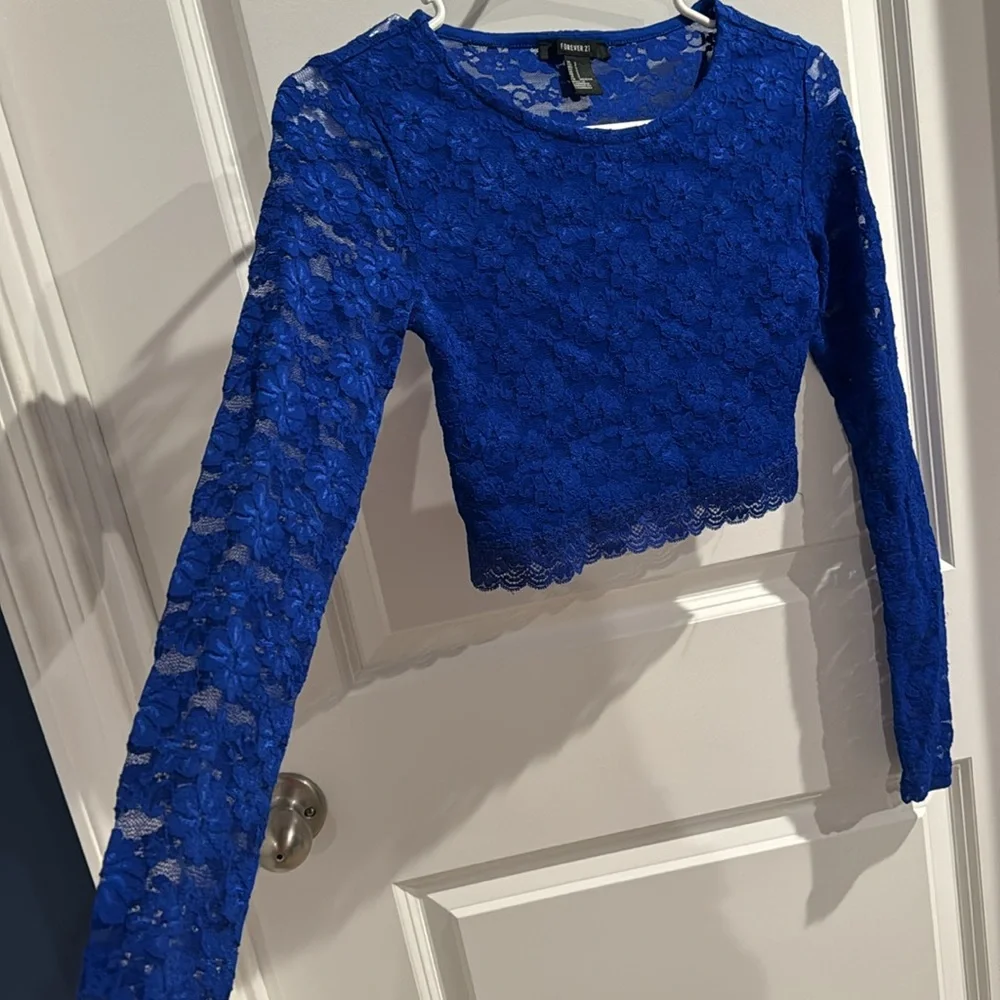 Lace Crop top Longsleeve 2pk